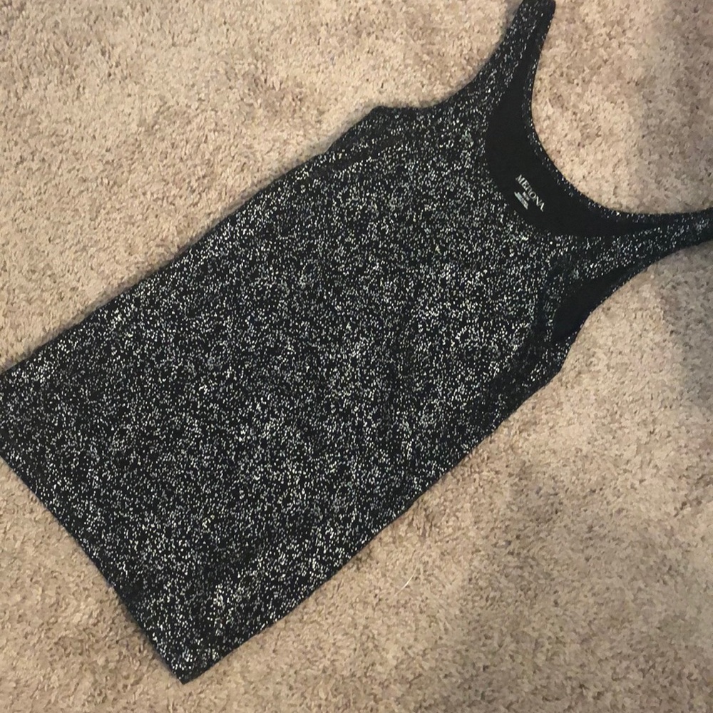 Merona Black Sparkly Tank Top